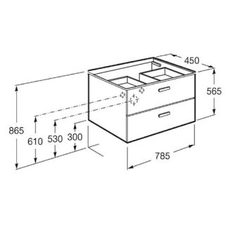 Тумба под раковину Roca Victoria Nord ZRU9000031